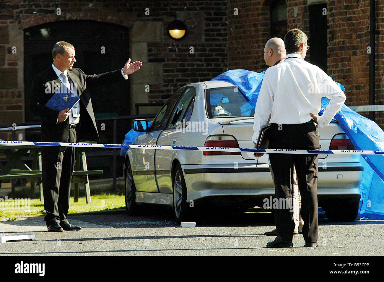 The car park of the Fir Tree Pub in Croxteth Liverpool where 11 year