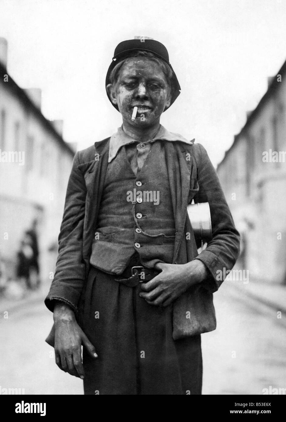 Glyn Hamblyn of Dinas, Rhondda - 14 year old Pit worker. June 1943 P018196 Stock Photo