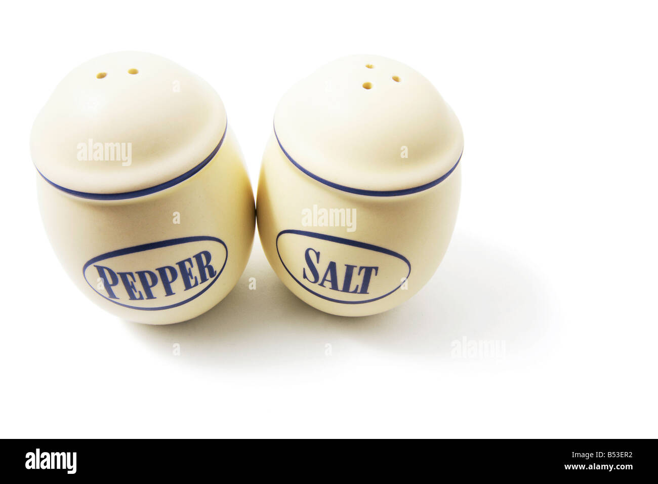 Salt and Pepper Shakers Stock Photo
