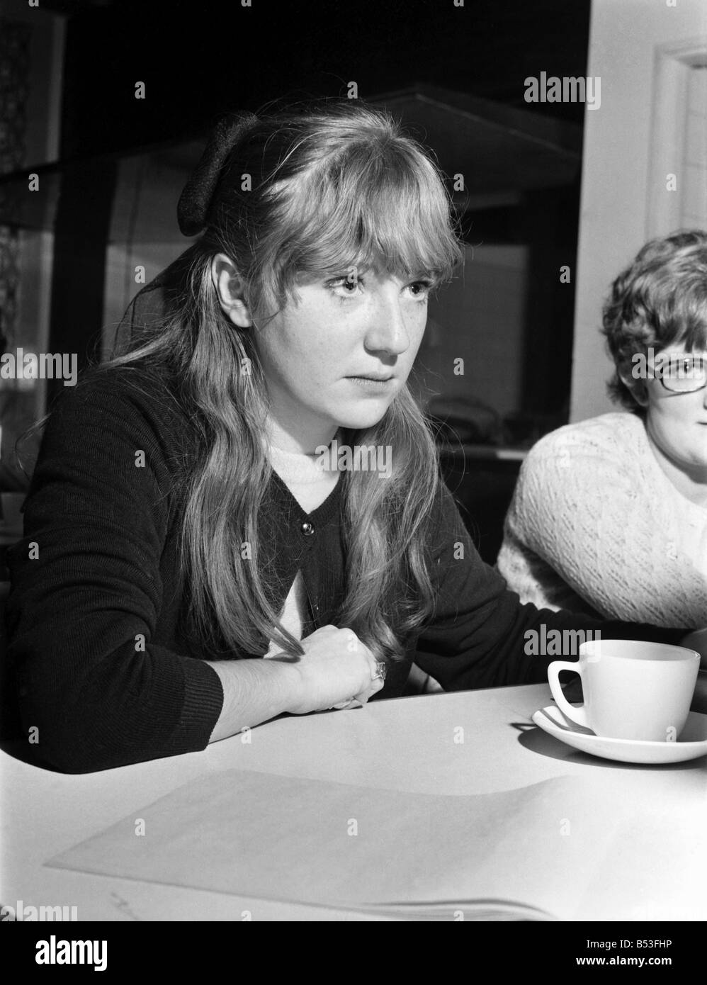 Portraits of teenagers. Boys and girls. December 1969 Z11848-003 Stock Photo