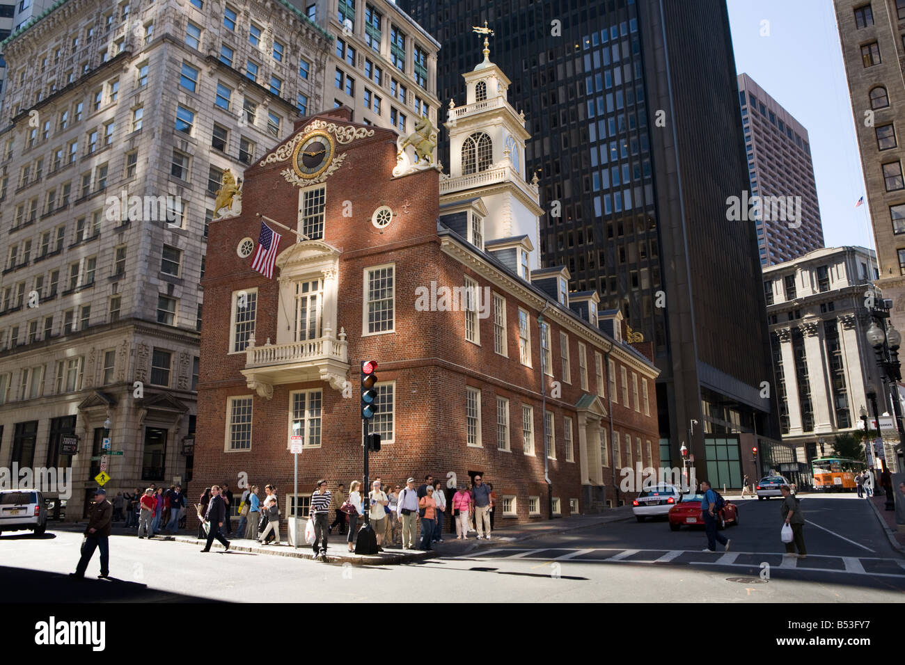 The Old State House by Charles Bullfinch Boston Massachusetts Stock Photo