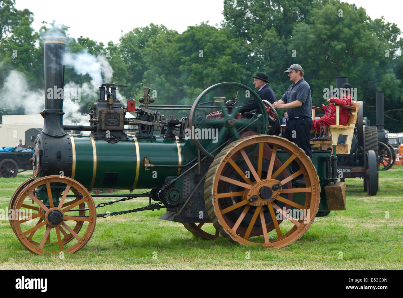 A Wallis Stevens traction engine at Bloxham Vintage Vehicle and Country