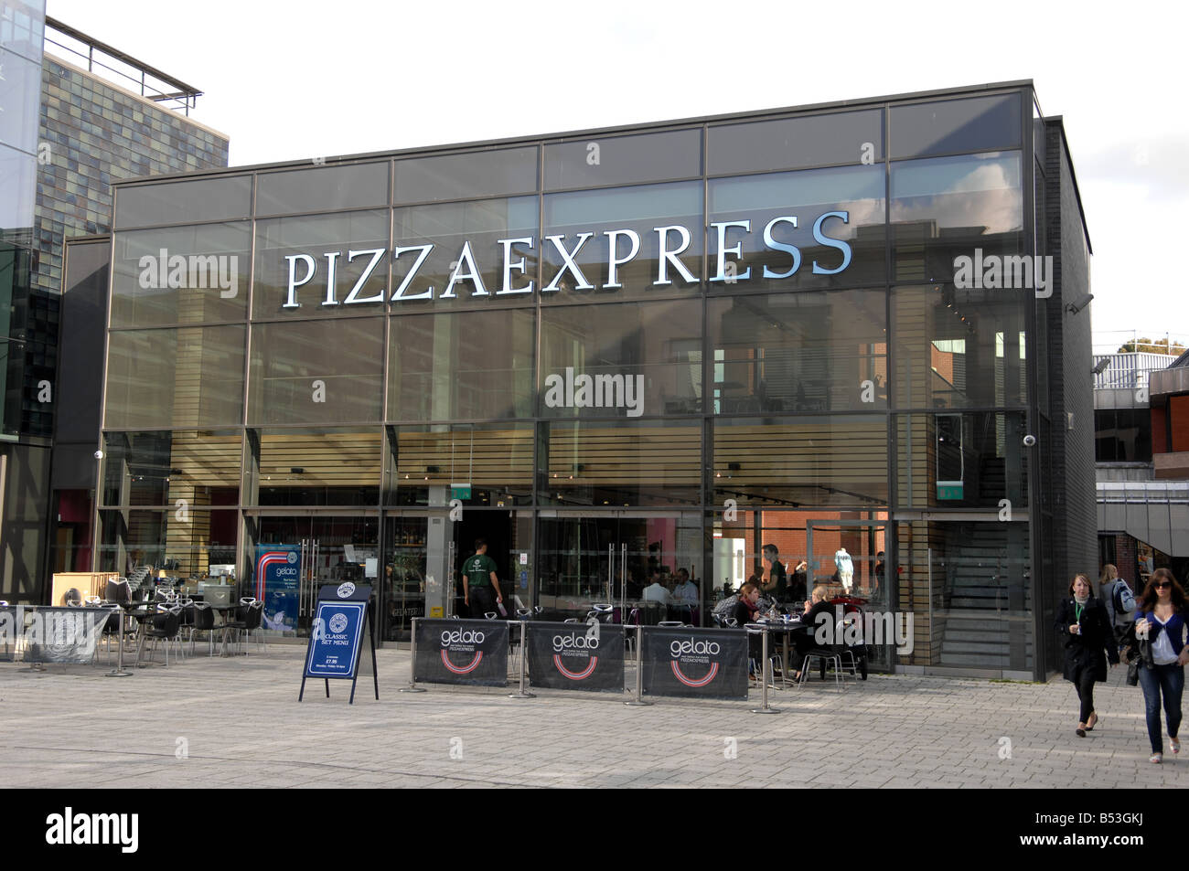 Pizza Express restaurant in Jubilee Square Brighton city centre UK
