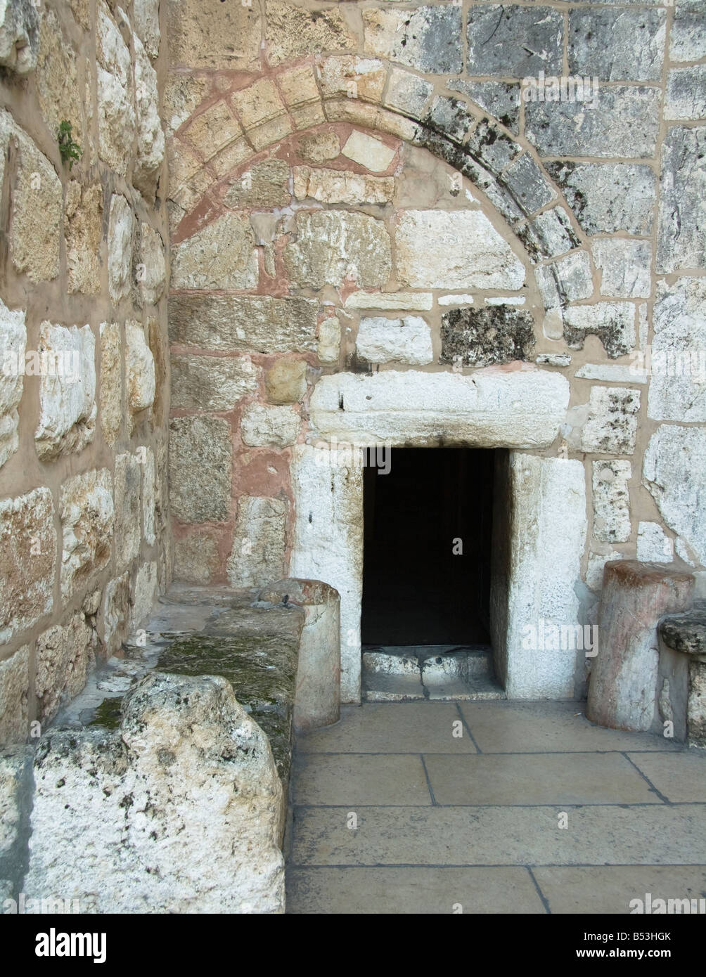 The door of humility,church of the nativity,Bethlehem,Palestine Stock