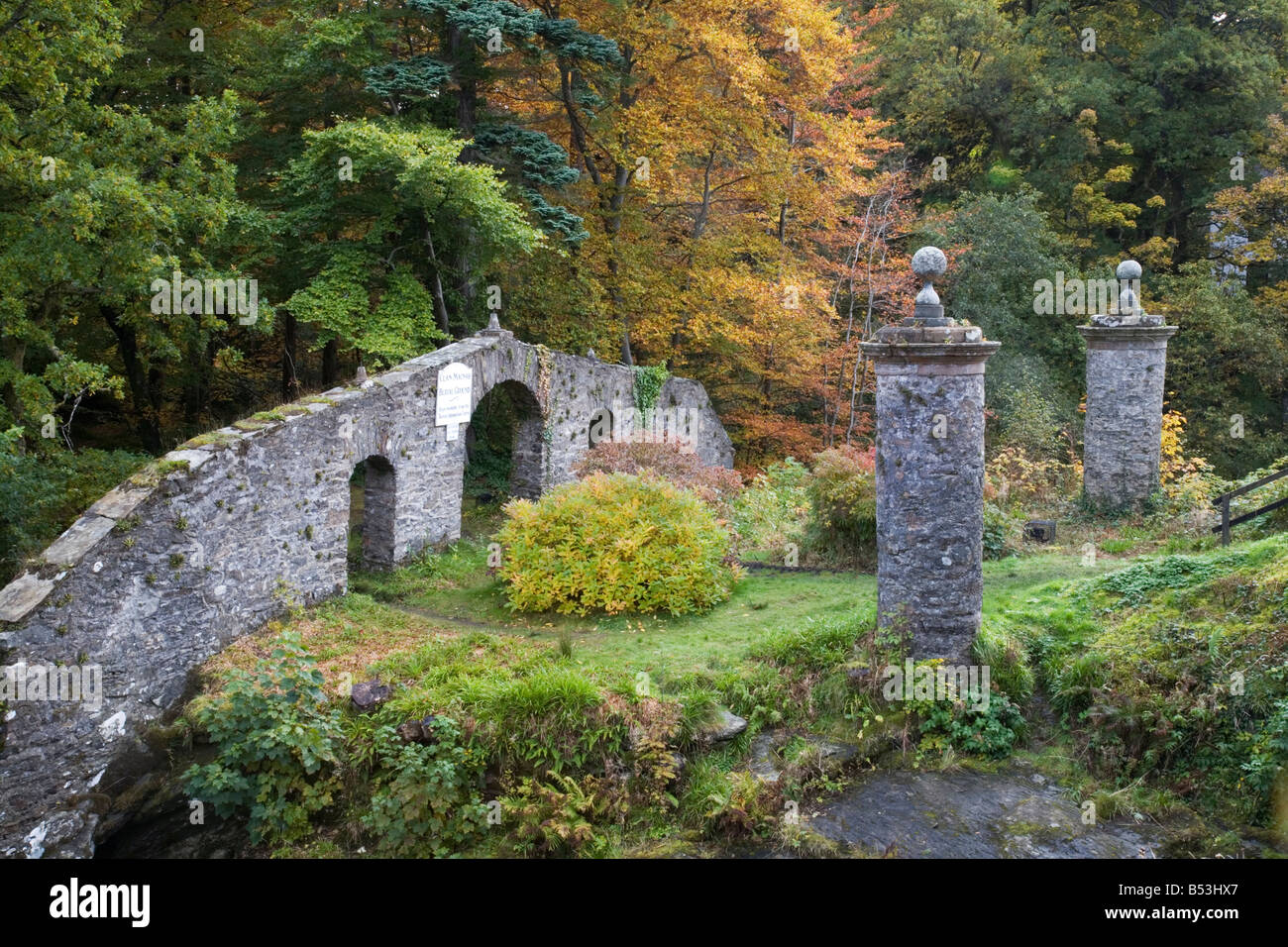 The Clan MacNab burial ground at Killin Stirling Stock Photo