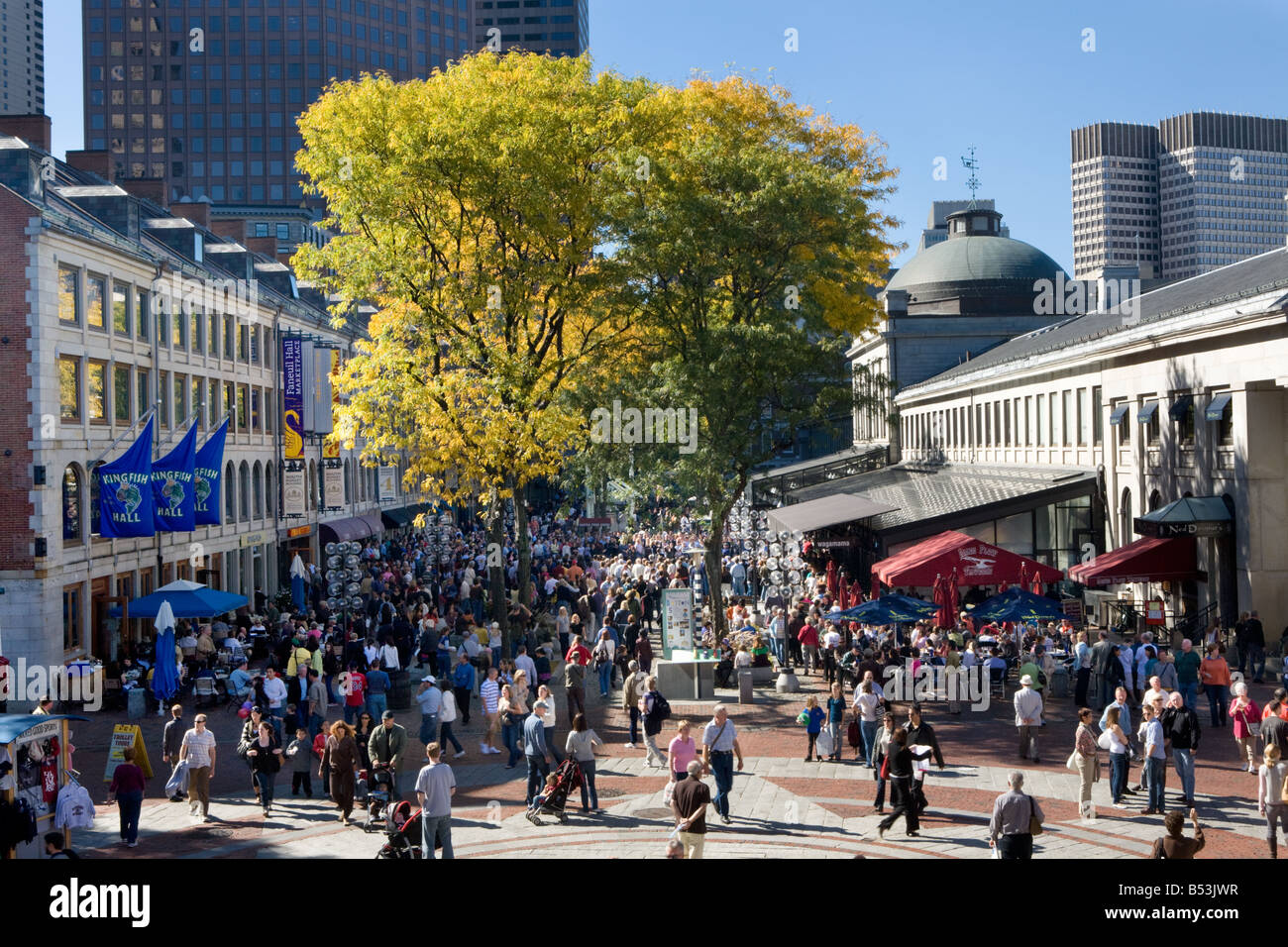 Faneuil Hall Marketplace and Quincy Market, Boston, Massachusetts, USA