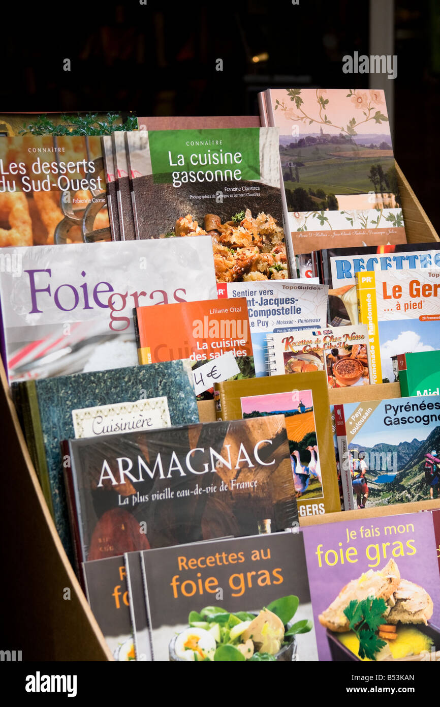 Local books and Foie Gras recipe books Eauze, Gers Southern France