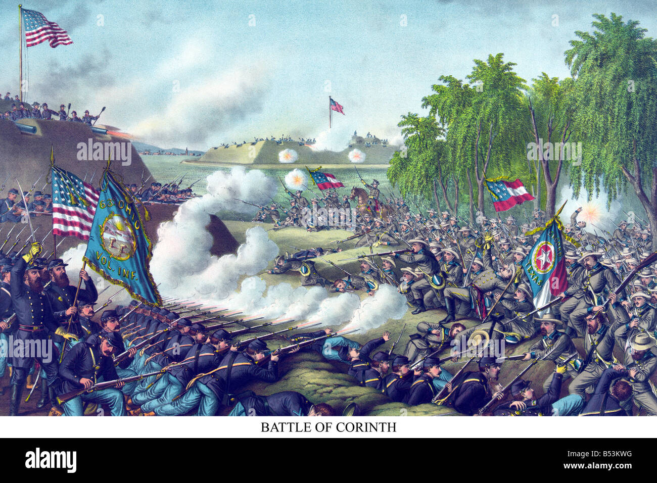 Battle of Corinth, Mississippi Stock Photo