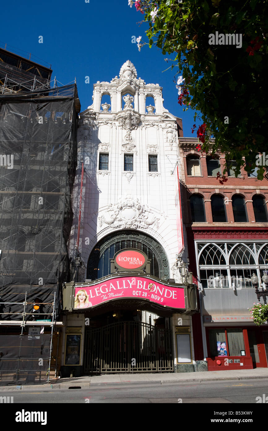 Historic Opera House Boston Massachusetts Stock Photo