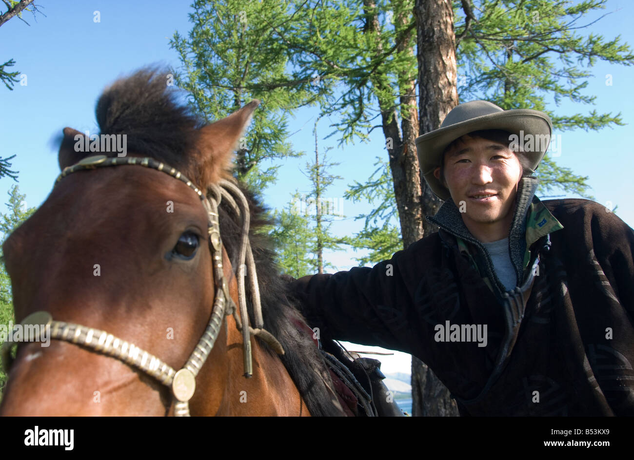 Portrait of mongolian nomads hi-res stock photography and images - Alamy