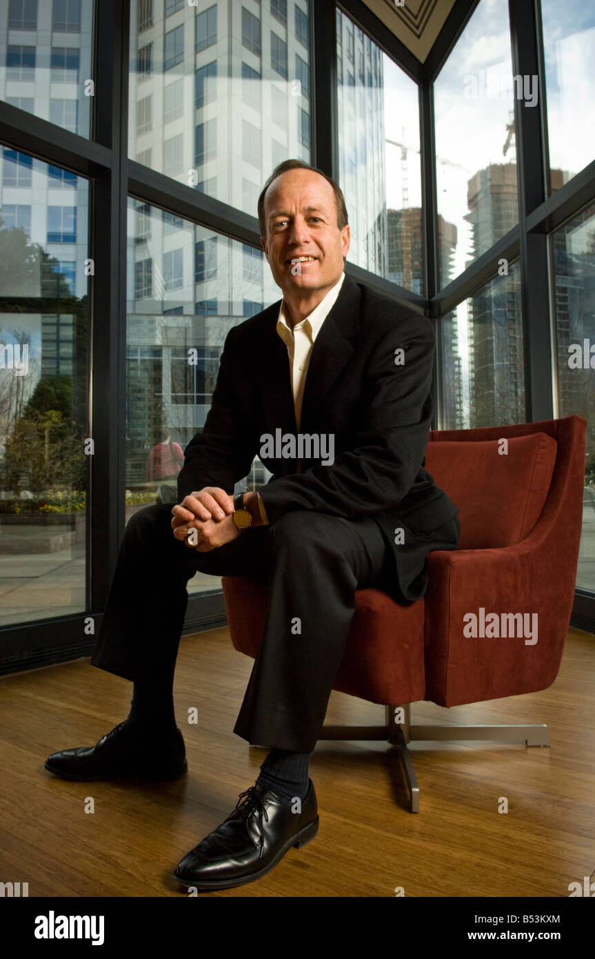 Randy Talbot, CEO of Symetra Financial, at the company's headquarters in Bellevue, Washington. Stock Photo