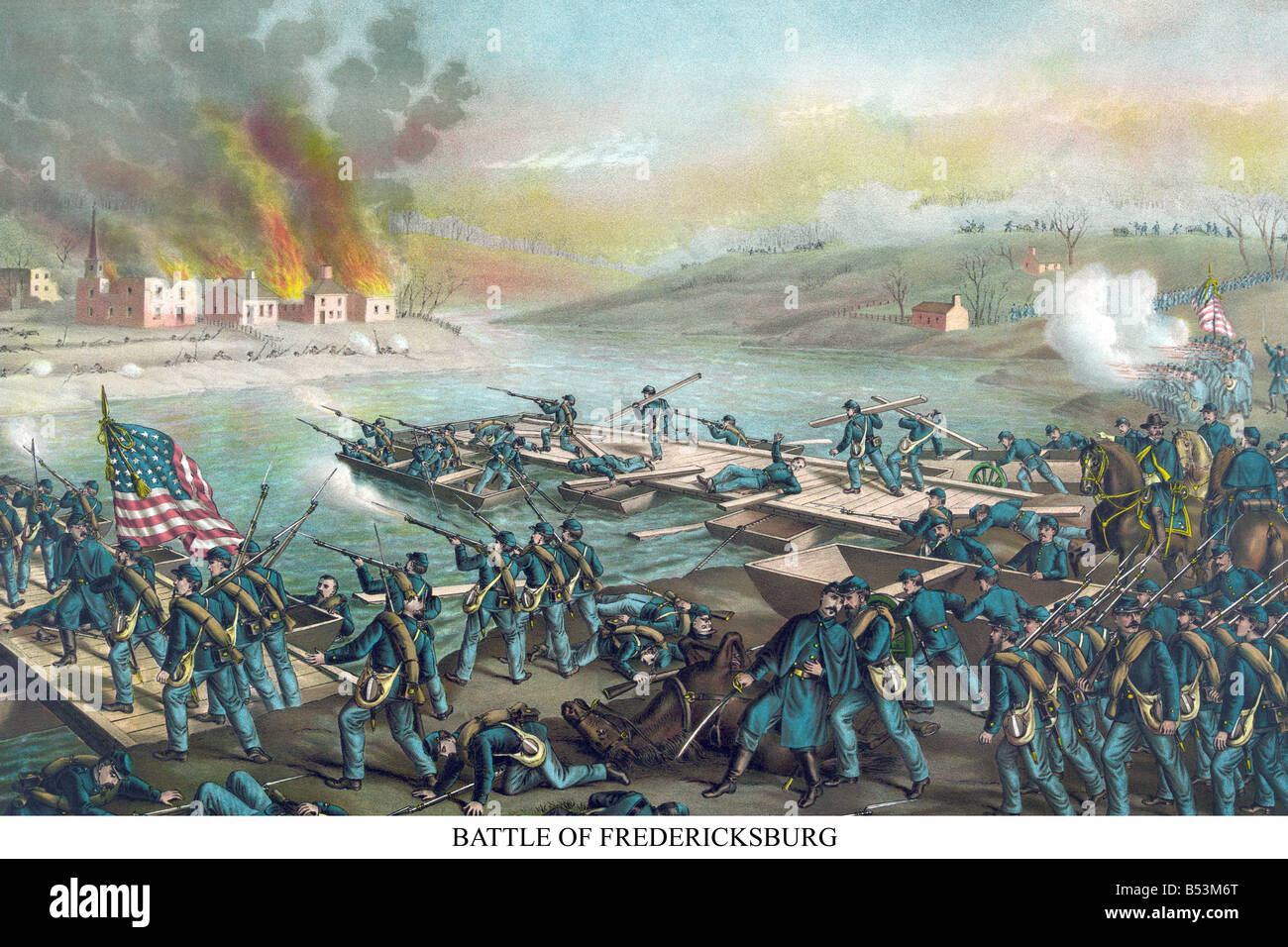 Battle of Fredericksburg, Virginia Stock Photo