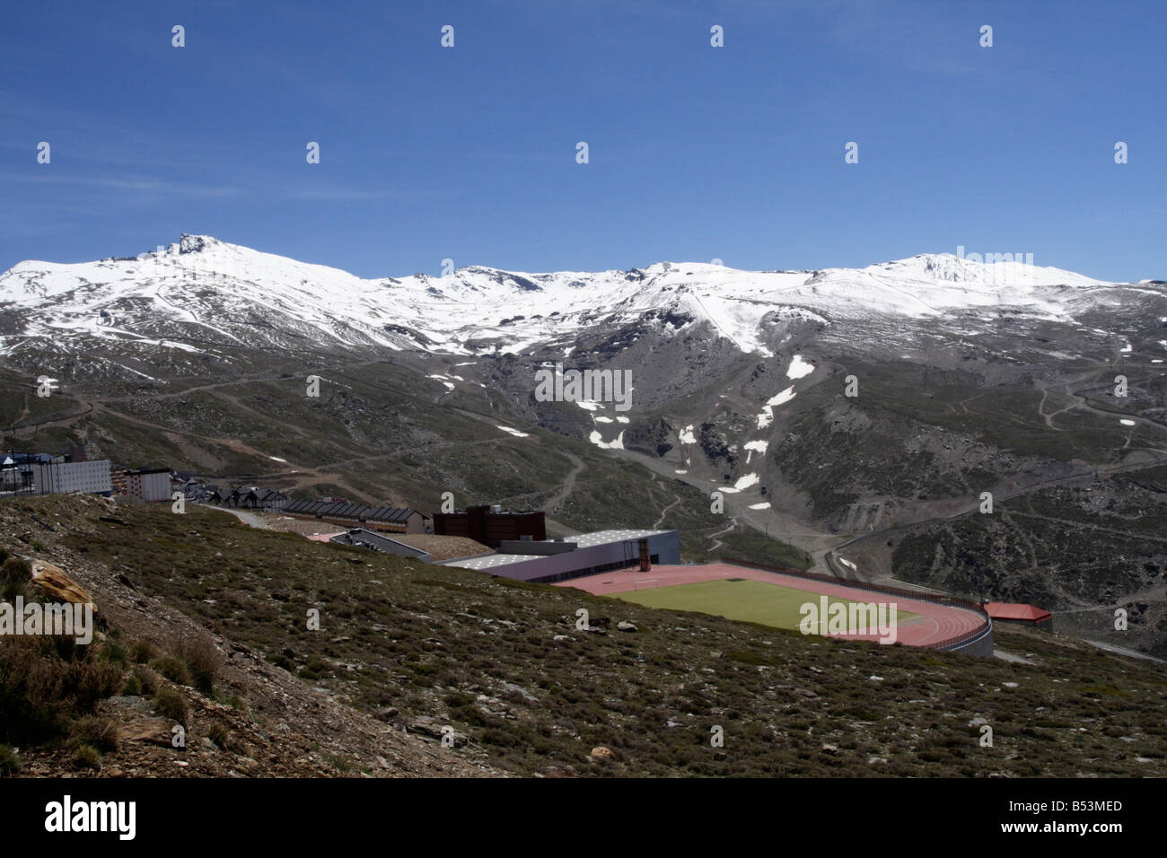 Pradollano ski station Sierra Nevada, Granada, Spain Stock Photo Alamy