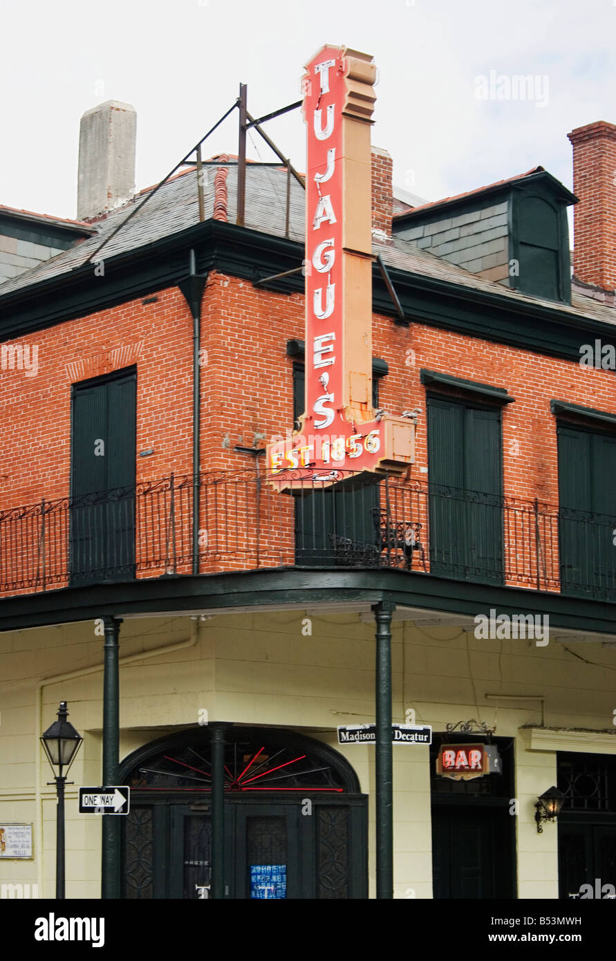 Tujague's famous bar in grill in the historic French Quarter. New