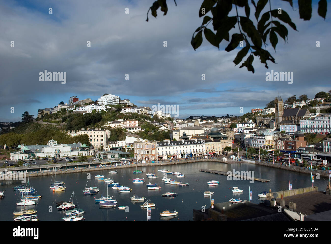 view of Torquay, jewel of the English Riviera,harbour,Agatha Christie Stock Photo