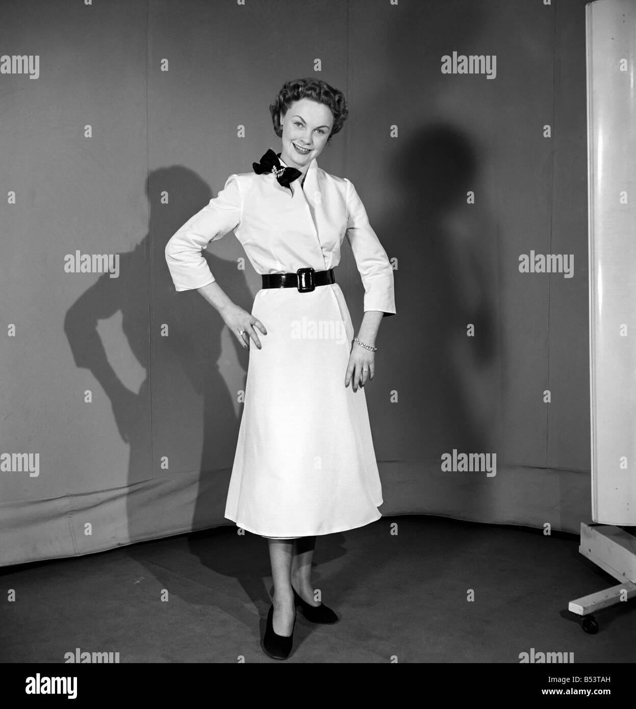 Dress coat fashions. March 1953 D1945-002 Stock Photo - Alamy