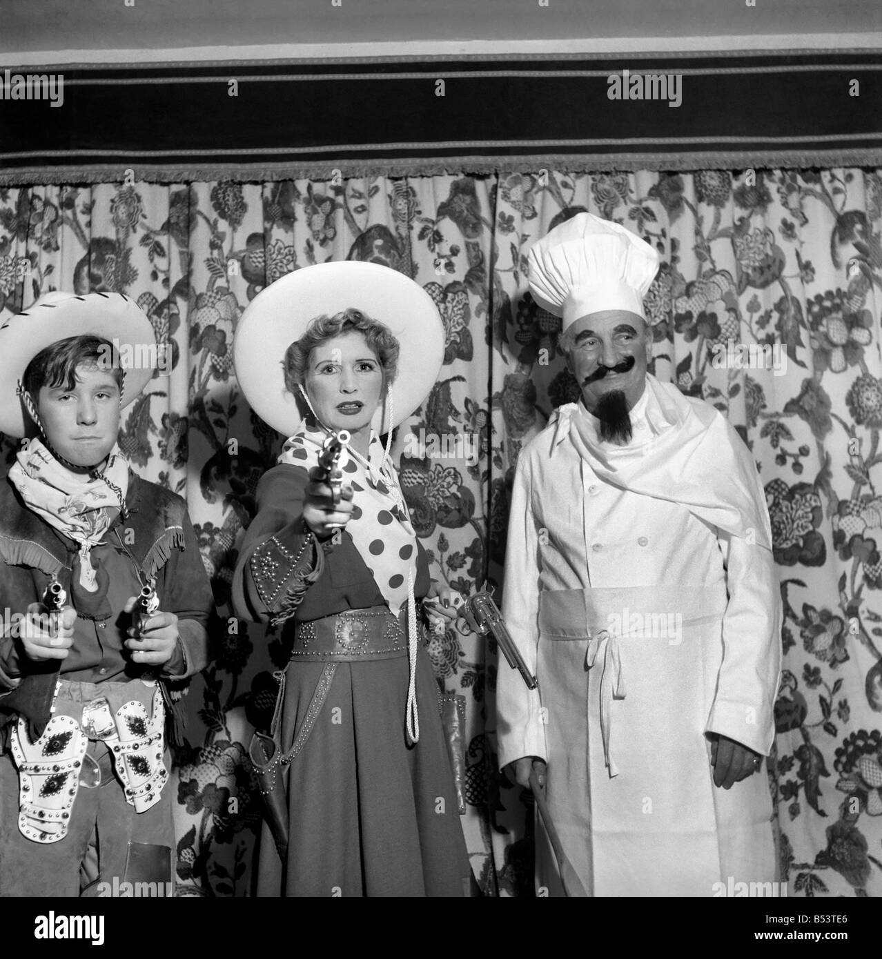 Fancy Dress - Sir Bernard and Lady Docker with Mrs. Royce Turner ...
