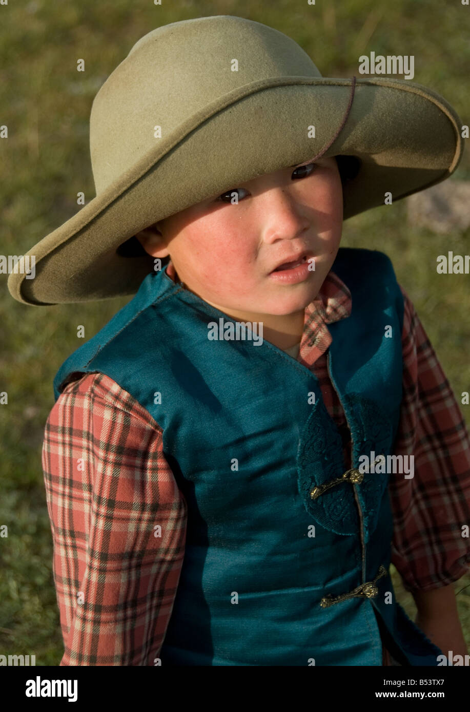 Mongolian Kid Northern Mongolia Stock Photo - Alamy