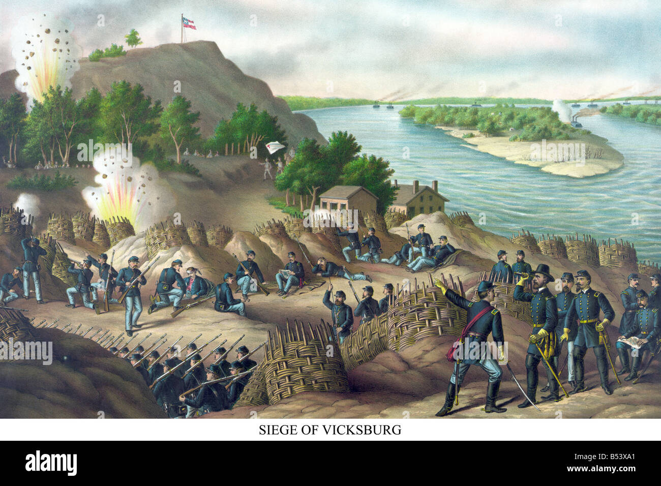 Siege of Vicksburg Stock Photo