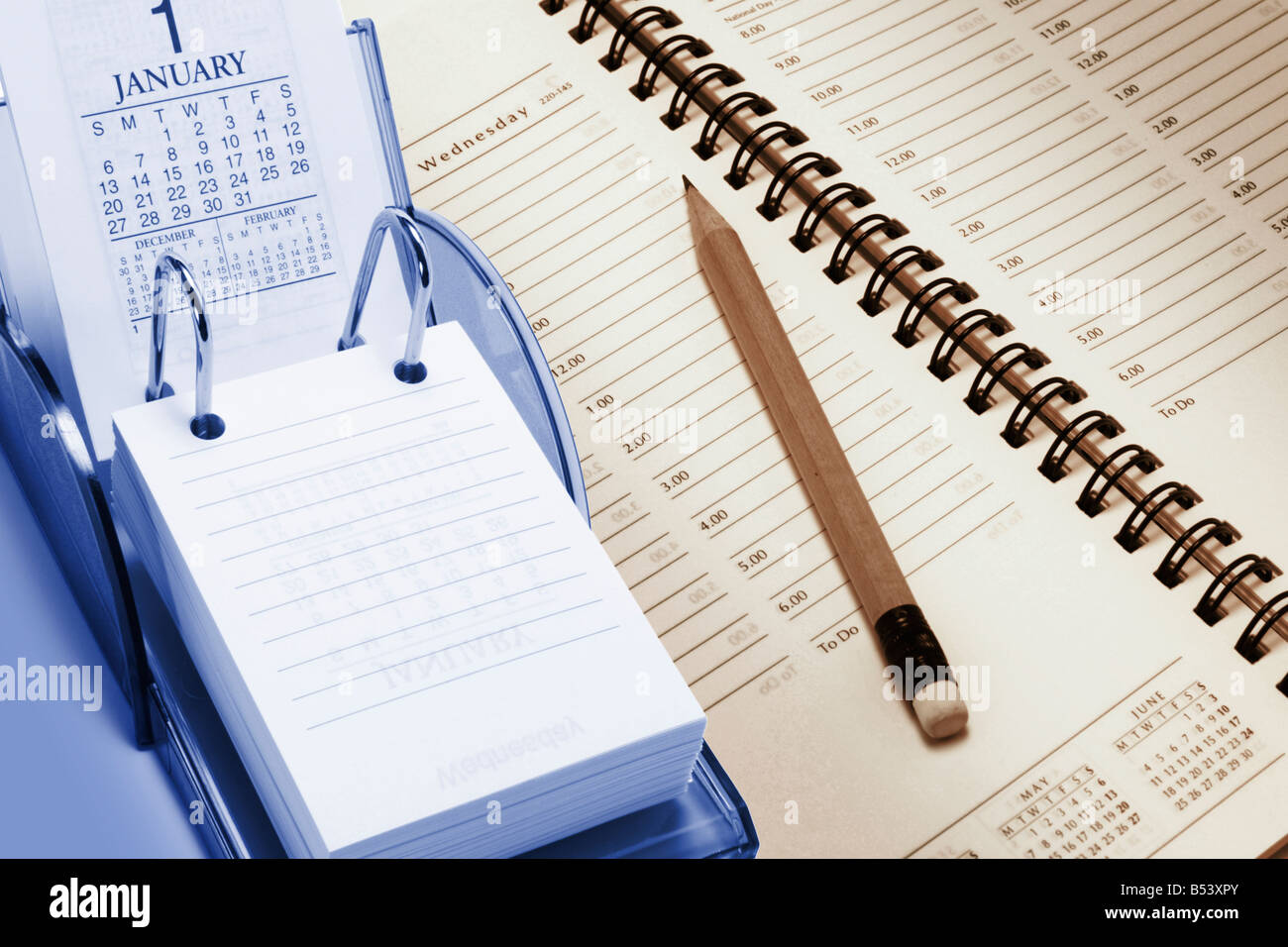 Planner and Calendar Stock Photo Alamy