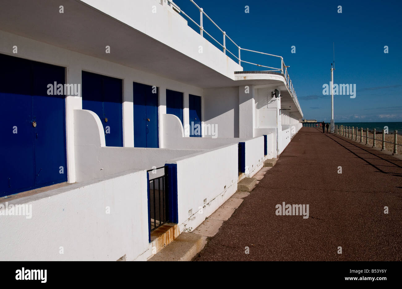 Storage huts on the seafront at Hastings in Sussex Stock Photo Alamy