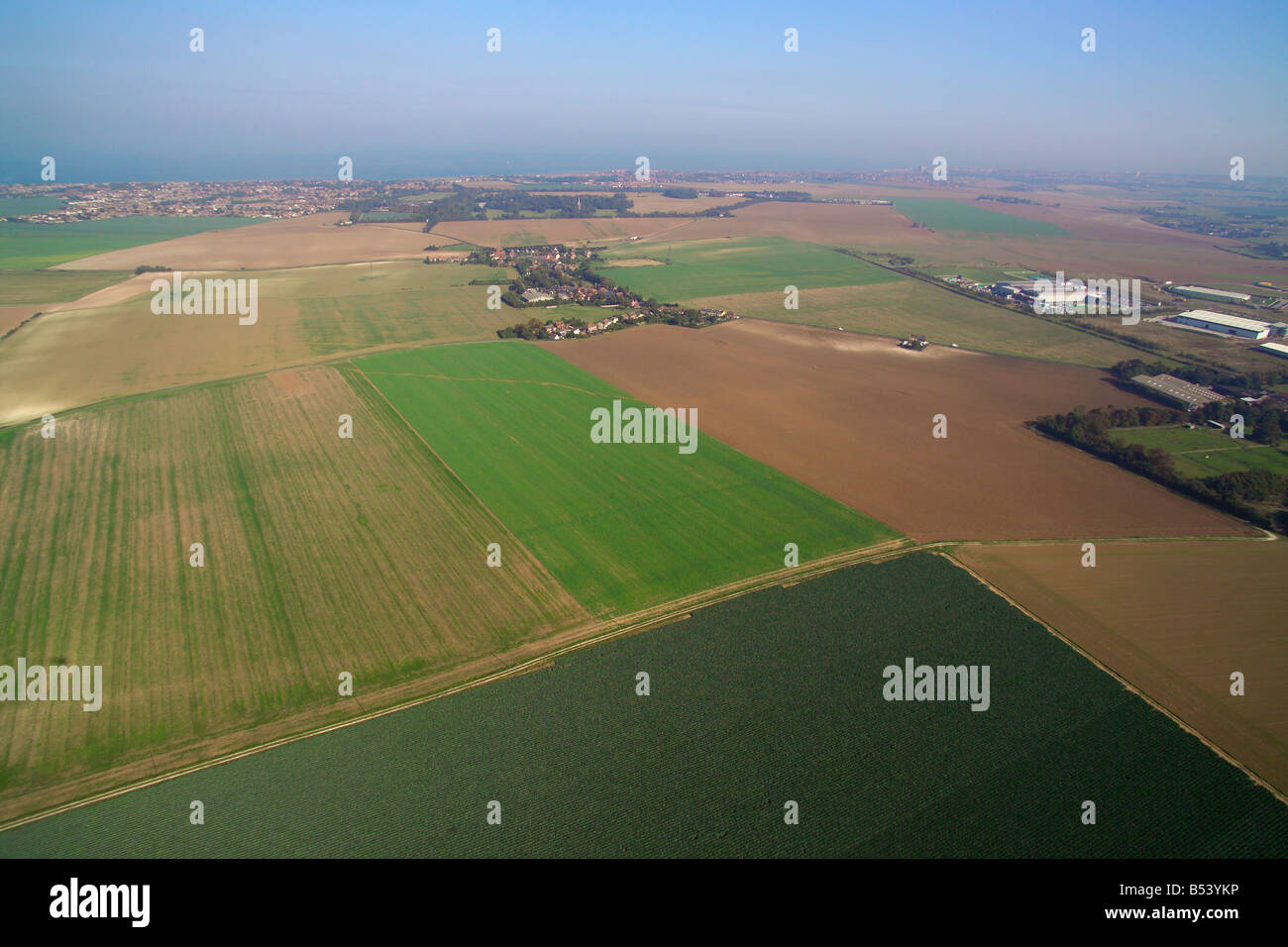 Aerial view of in Kent England Uk Stock Photo Alamy