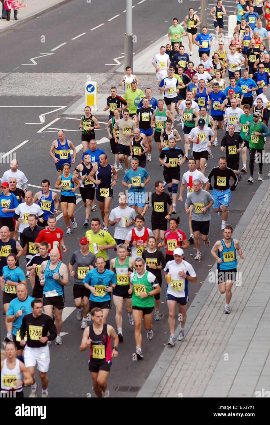 Runners in 2008 Lady Godiva Half Marathon race, Coventry, UK Stock Photo