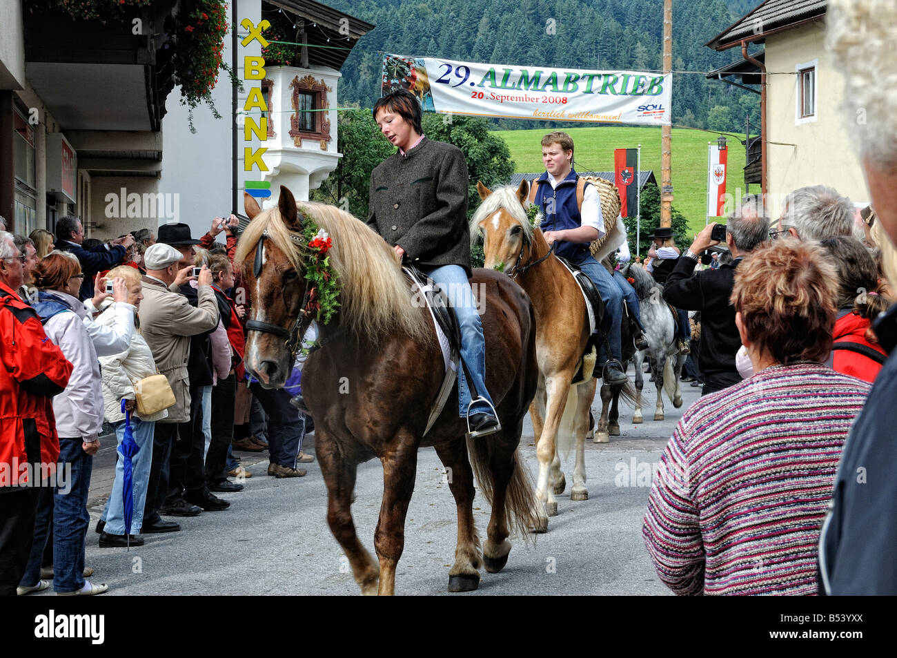 Traditional Almabtrieb Stock Photo