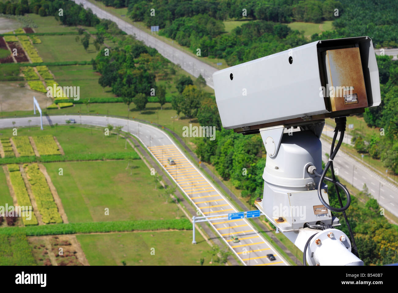 Airport Security CCTV Stock Photo