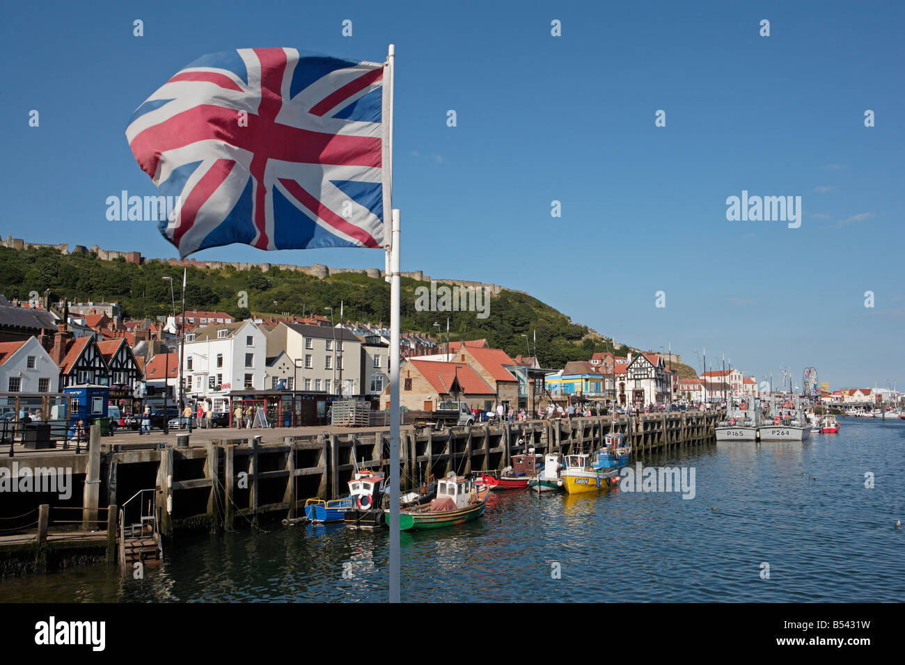 Scarborough Harbour and Harbourside Stock Photo