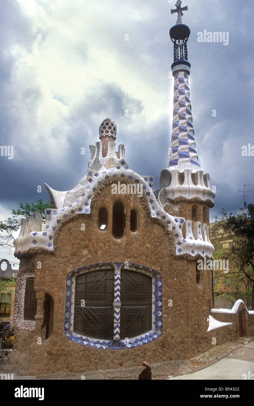 Park Guell Barcelona Spain Stock Photo