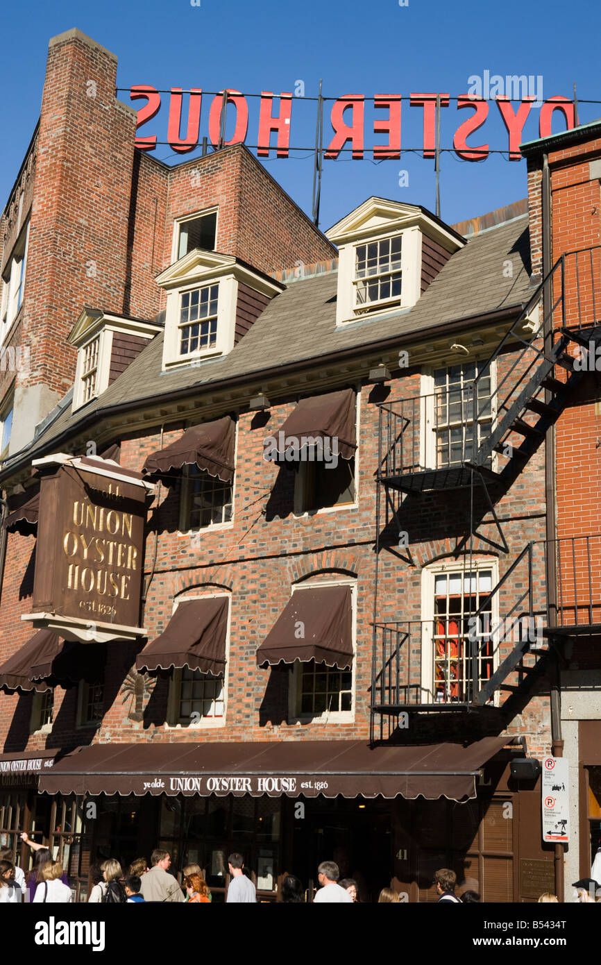 Historic Union Oyster House 1826 Boston Massachusetts Stock Photo Alamy