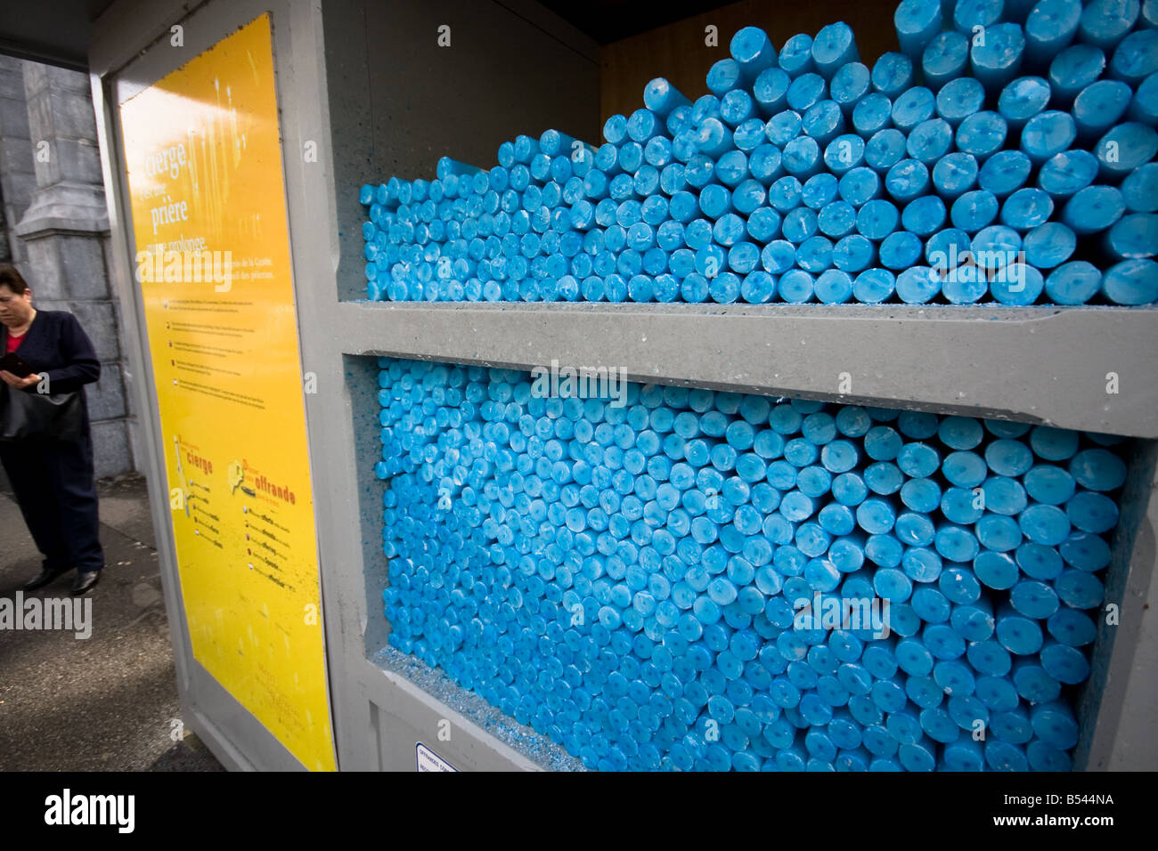 Holy prayer candles Lourdes, Southern France Stock Photo Alamy