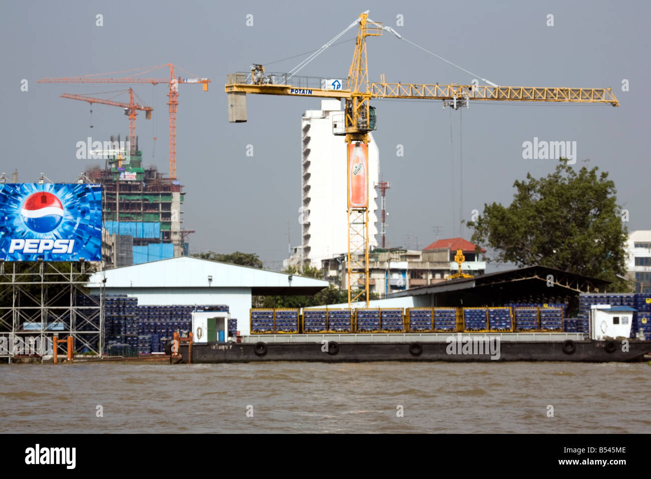 Pepsi import depot, Bangkok, Thailand Stock Photo