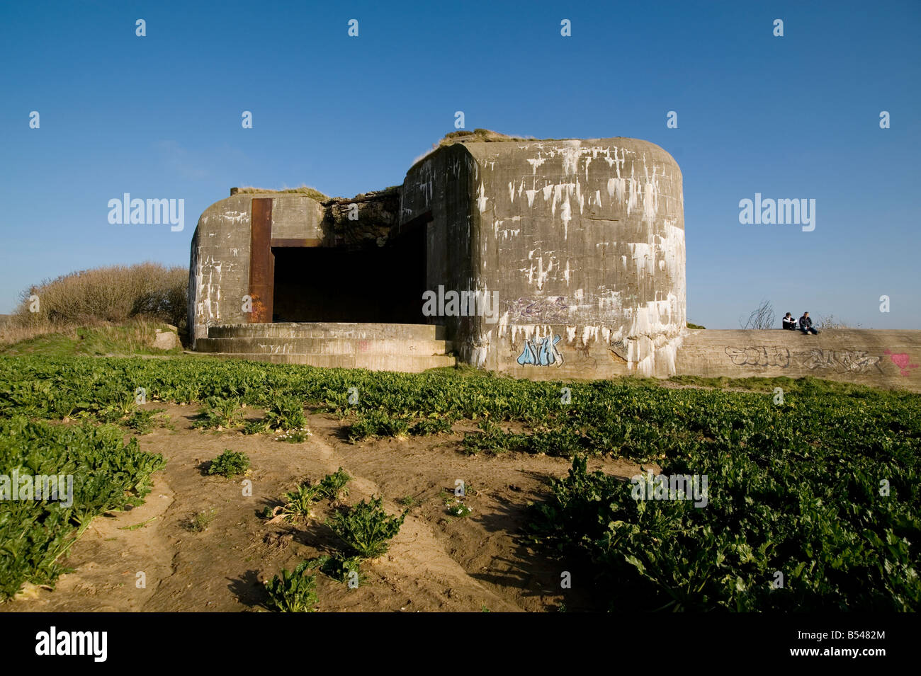 Atlantic Wall Gun Emplacement Bunker WW2 France Cote d Opale Boulogne ...