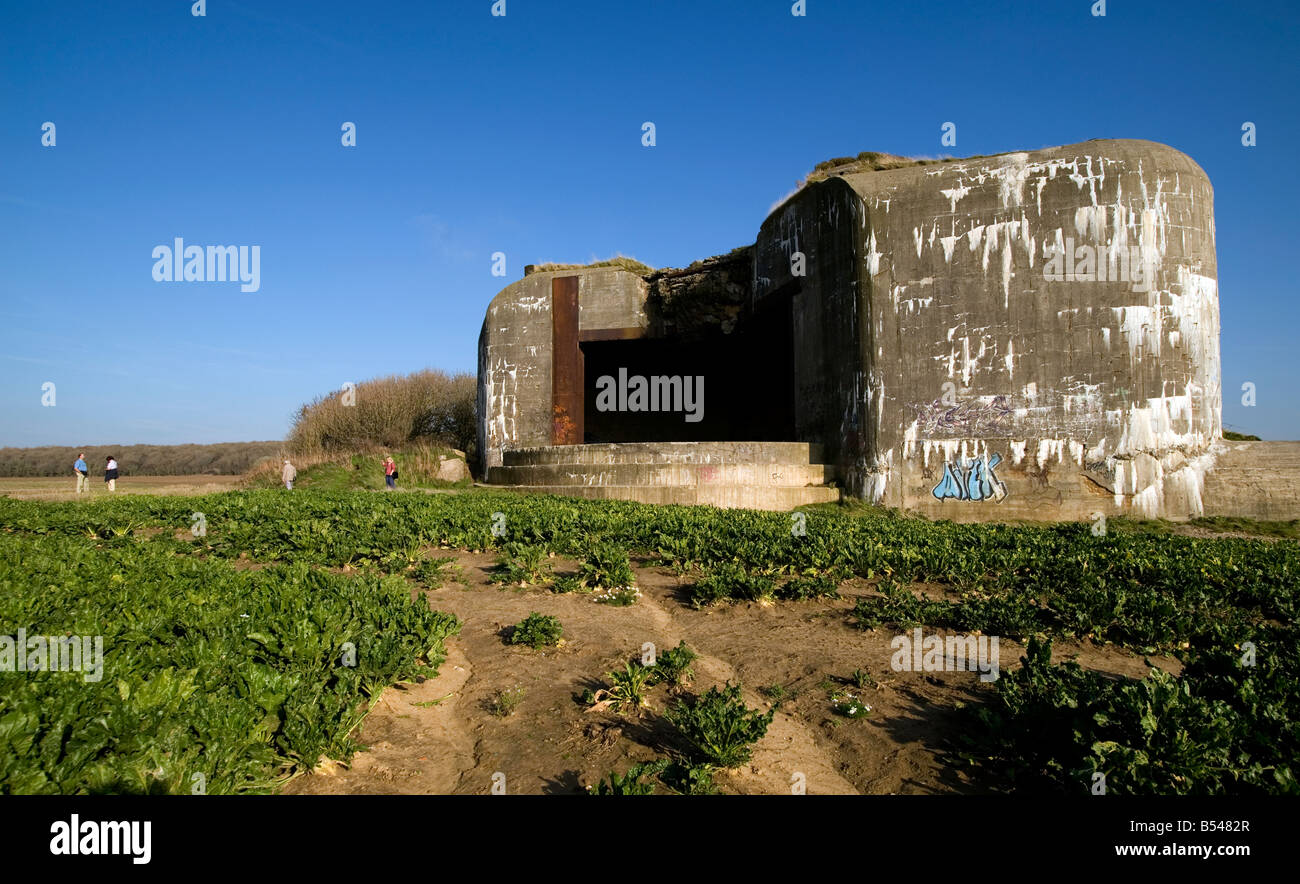 Atlantic Wall Gun Emplacement Bunker WW2 France Cote d Opale Boulogne