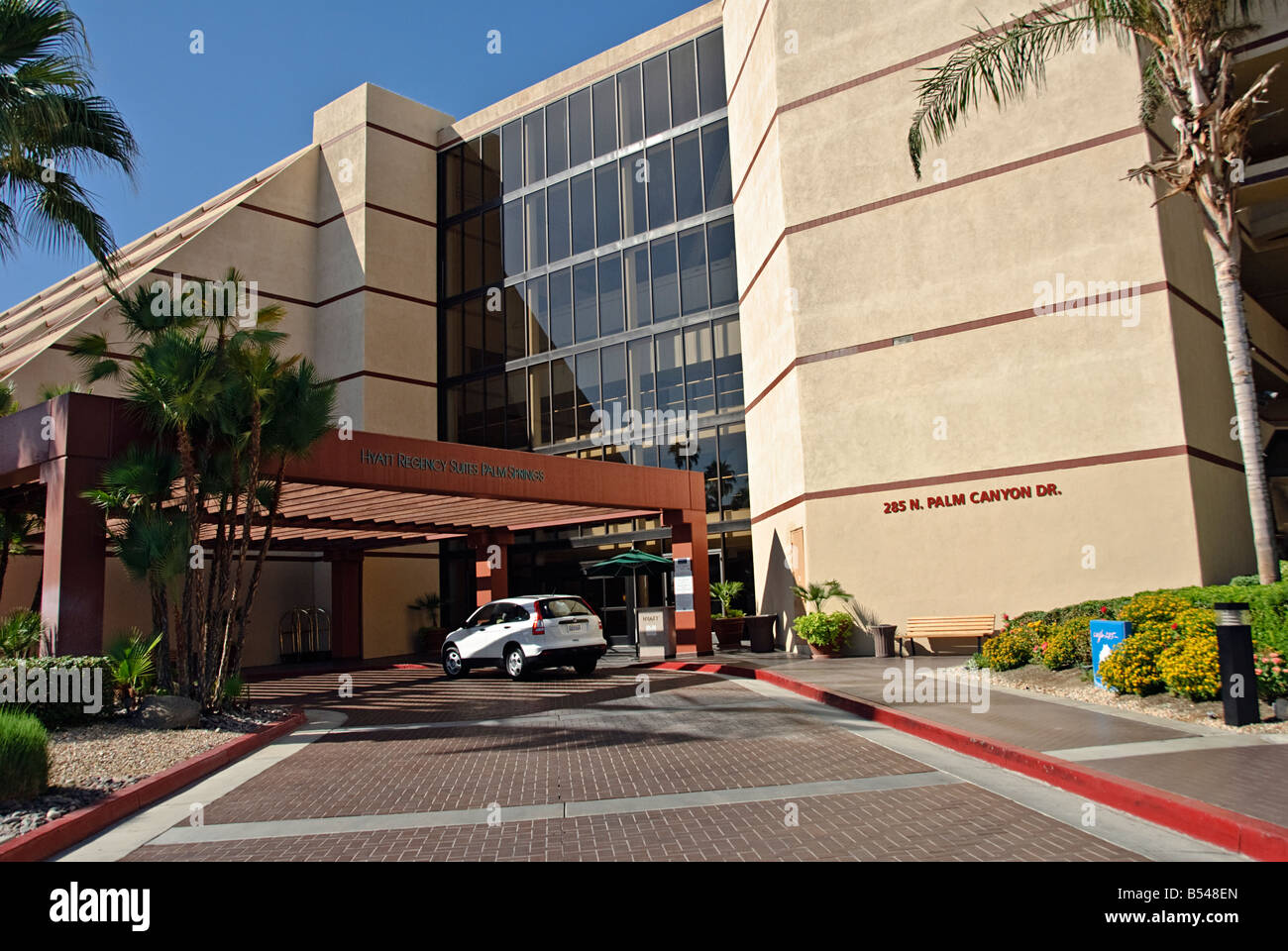 Hyatt Regency Suites Palm Springs CA California usa Exterior Entrance Stock Photo