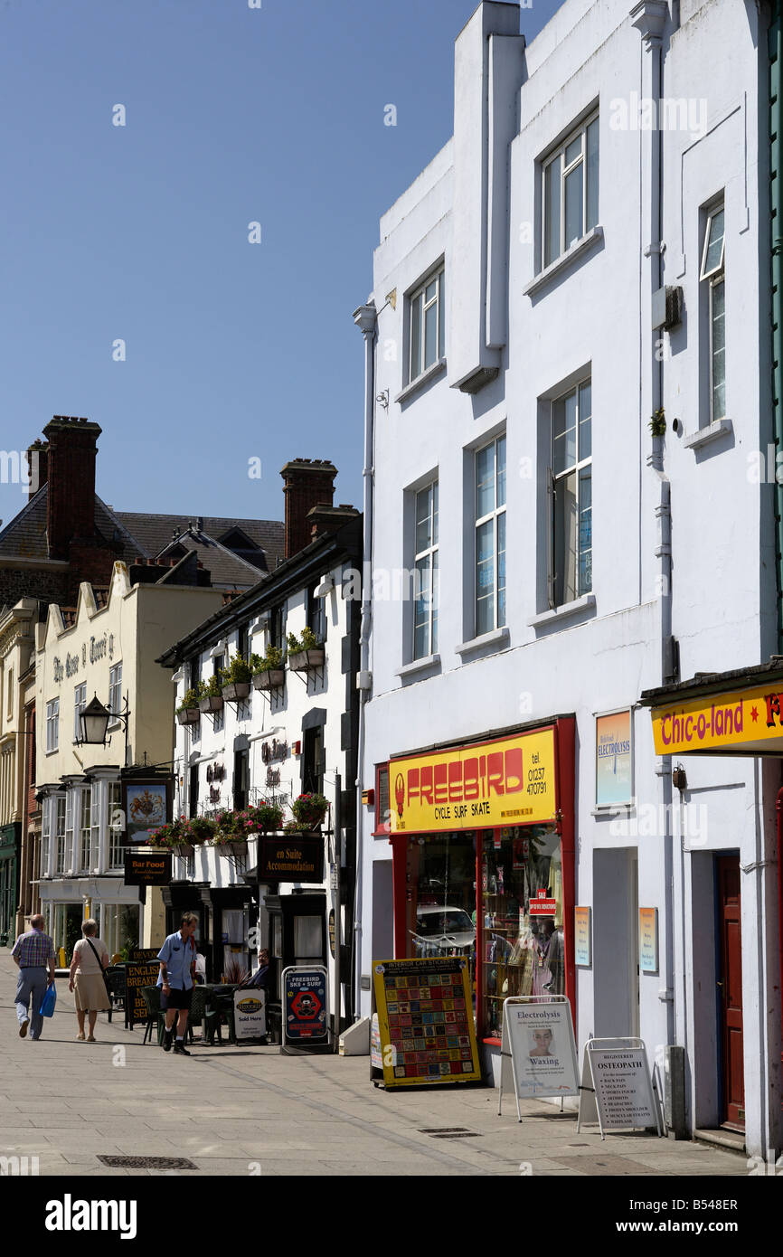Bideford Bridgeland Street typical houses Devon Great Britain United