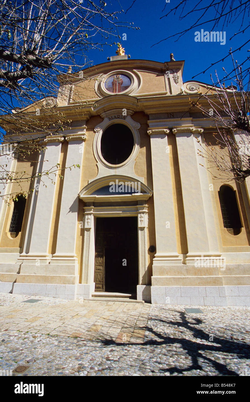 Assomption church Saint Martin Vesubie valley Mercantour national park Alpes-MAritimes 06 PACA France Stock Photo