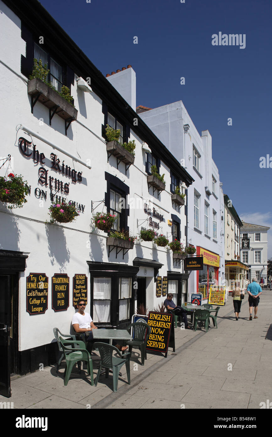 Bideford Bridgeland Street typical houses Devon Great Britain United