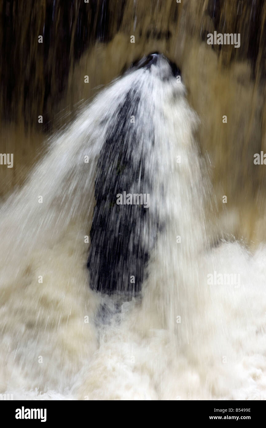water cascade detail derbyshire with movement Stock Photo Alamy