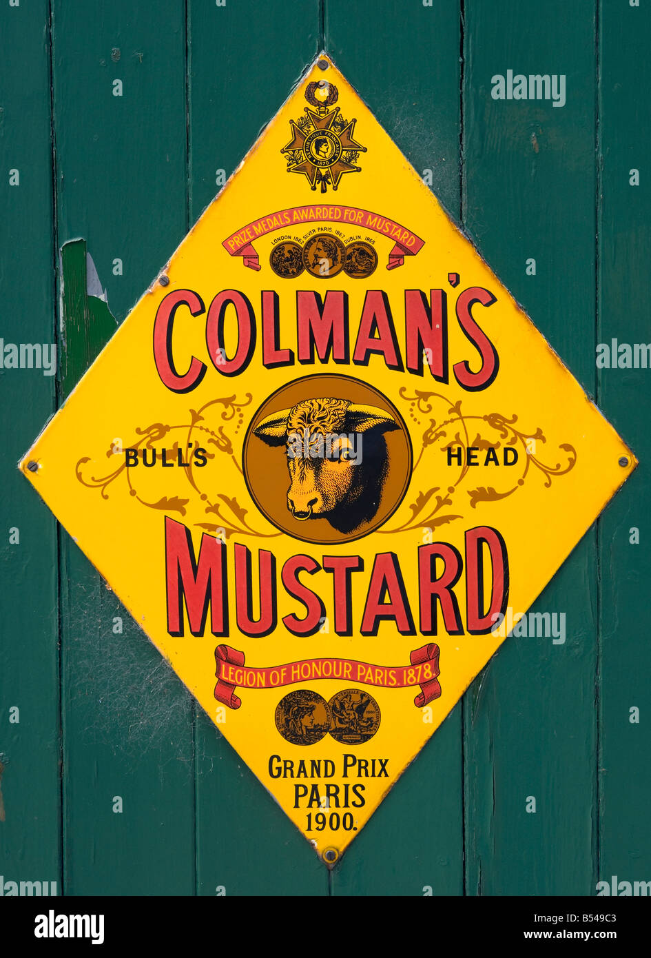 colmans mustard bulls head colmans mustard bulls head Stock Photo - Alamy
