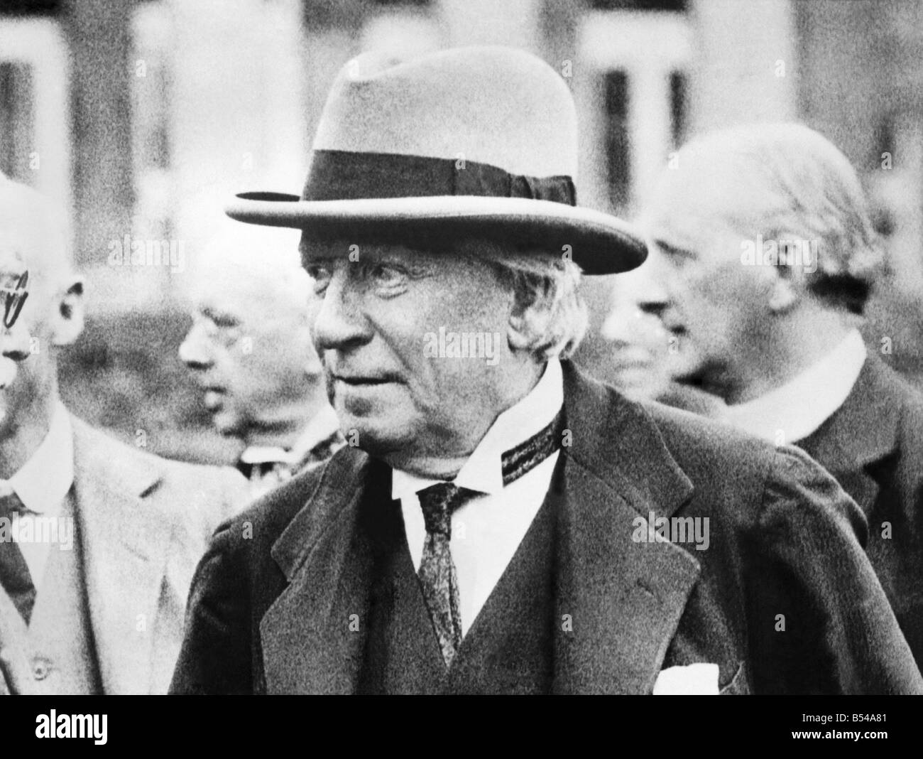 Herbert Henry Asquith, the Earl of Oxford whose condition is said to be very grave. He is seventy five years of age and last night became unconscious. ;February 1928 ;P016862 Stock Photo
