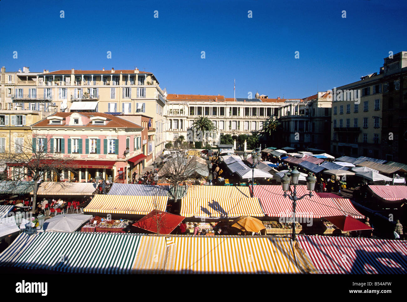 Nice Cours Saleya market Alpes-MAritimes 06 French Riviera Cote d'azur PACA France Europe Stock Photo