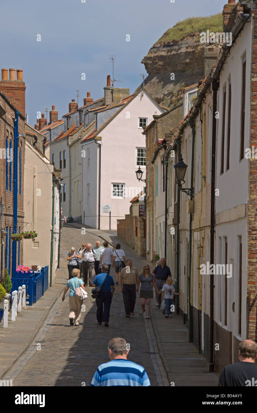 Whitby Henrietta street North Yorkshire England July 2008 Stock Photo
