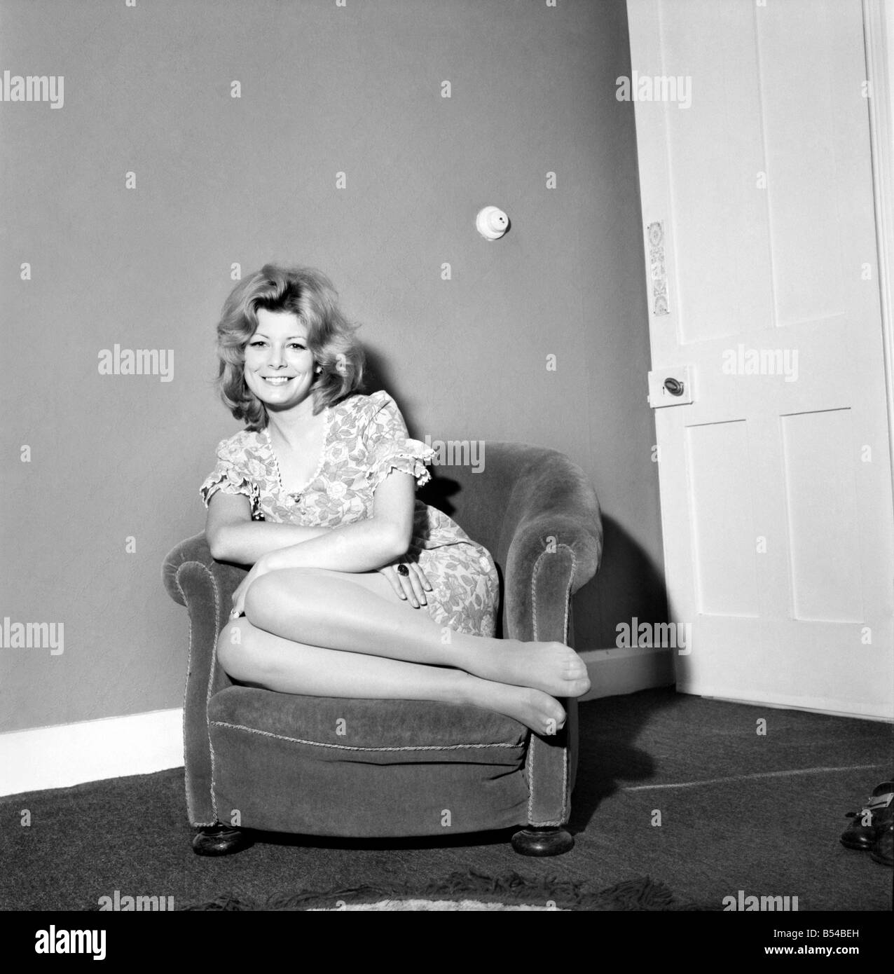 Carol Passmore actress in the television series  'Dixon of Dock Green' pictured at her Hove home. ;November 1969 ;Z11018-003 Stock Photo