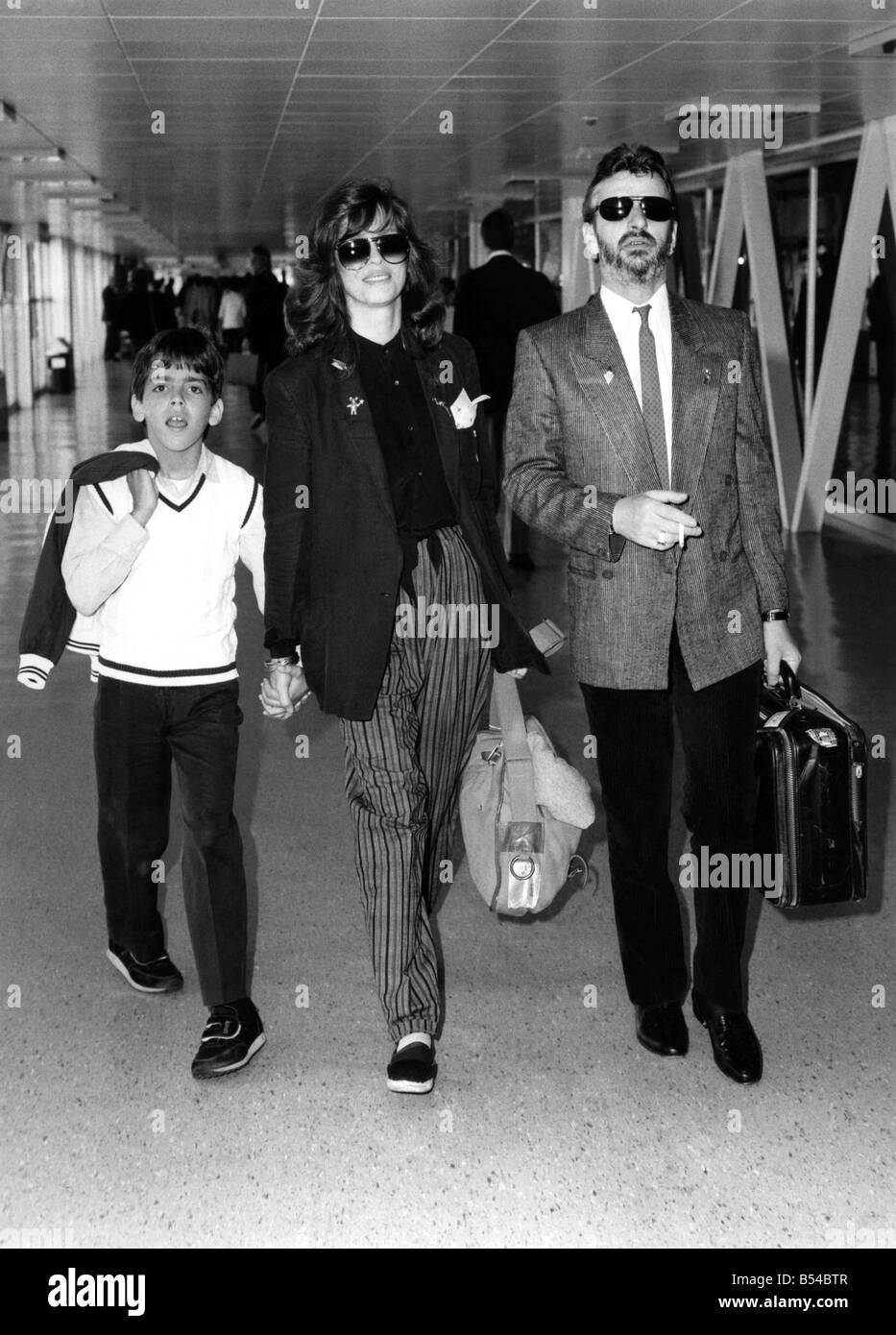 Ringo Arrival. Ringo Starr Arriving At Heathrow With Wife Barbara Bach 