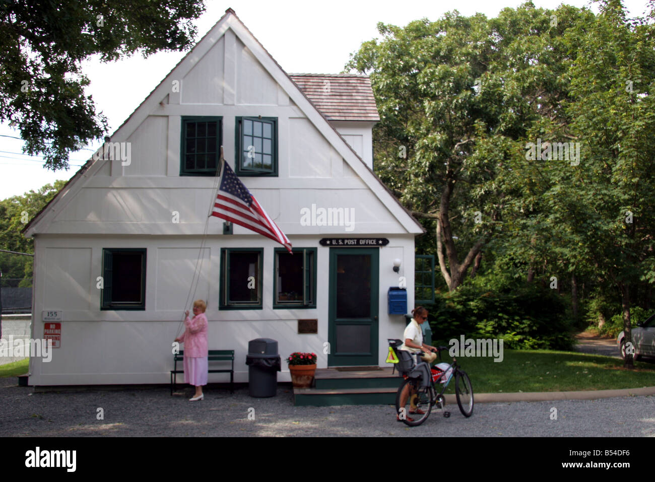 Historic old US Post Office on Marthas Vineyard New England USA Stock Photo Alamy