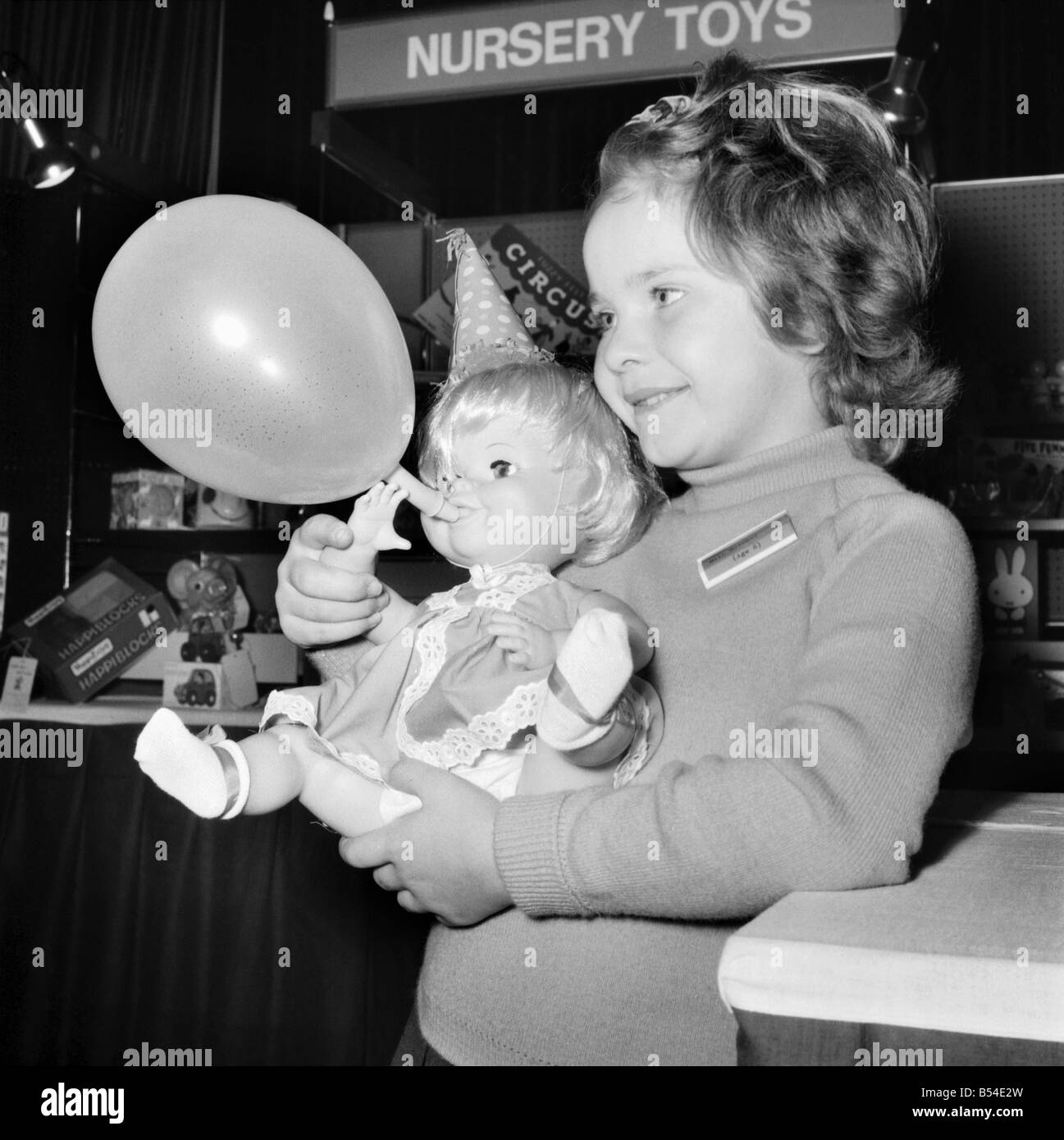 Children. Toys: The British Toy Manufacturers Association held a pre-Christmas display of new British toys at the Waldorf Hotel, W.C.2. November 1969 Z10631 Stock Photo