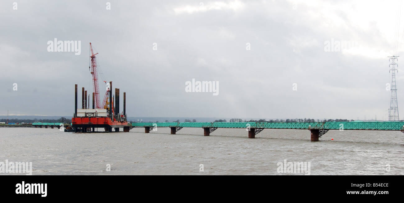 PICPic Shows Multi Million Pound Upper Forth Crossing At Kincardine Stock Photo